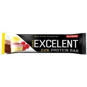Nutrend, Батончик EXCELENT PROTEIN BAR DOUBLE, лимон + сир + малина з журавлиною, 85 г - 1/18 (NUT-17660), фото