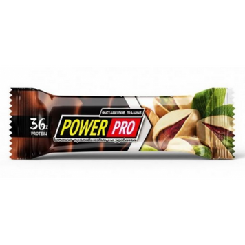 Power Pro, Батончик 36%, фісташкове праліне, 60 г - 1/20 (107197), фото