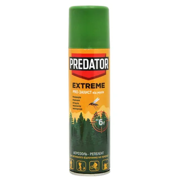 Аерозоль від укусів комах PREDATOR EXTREME | репелентний - 150 мл, фото