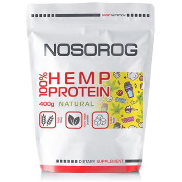 Конопляный протеин Nosorog 100% Hemp Protein - 400 г, фото