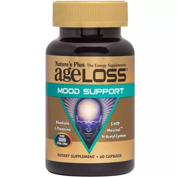 Nature's Plus, Комплекс для підтримки настрою, AgeLoss Mood Support, 60 капсул (NAP-08022), фото