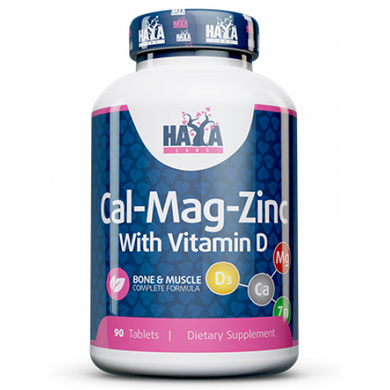 Haya Labs, Calcium Magnesium & Zinc with Vitamin D, 90 таблеток (818763), фото