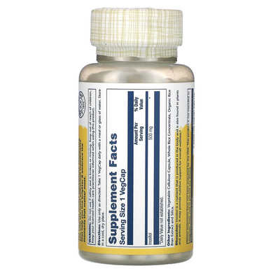 Solaray, Інозитол, 500 мг, 100 рослинних капсул (SOR-04358), фото