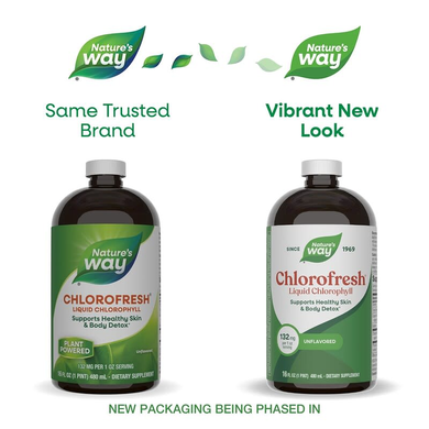 Жидкий хлорофилл Nature's Way Chlorofresh Liquid Chlorophyll | без вкуса - 480 мл, фото