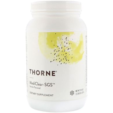 Thorne Research, MediClear-SGS, со вкусом ванили, 978 г (THR-00615), фото