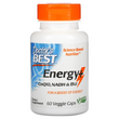 Doctor's Best, Energy+ CoQ10, NADH и B12, 60 вегетарианских капсул (DRB-00504)