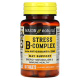 Mason Natural MAV-07455 Mason Natural, B-комплекс от стресса с антиоксидантами и цинком, 60 таблеток (MAV-07455)
