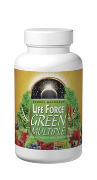 Source Naturals, Мультивітаміни, Life Force Green Multiple, активатор енергії із суперпродуктами, 45 таблеток (SNS-02351), фото