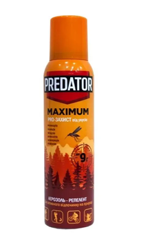 Аерозоль від укусів комах PREDATOR MAXIMUM | репелентний - 150 мл, фото