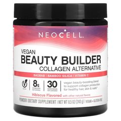 NeoCell, Vegan Beauty Builder, альтернативний колаген, порошок з гібіскусу, 240 г (NEL-13274), фото