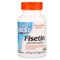 Doctor's Best, фізетін з Novusetin, 100 мг, 30 вегетаріанських капсул (DRB-00227), фото