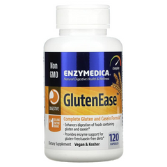 Enzymedica, GlutenEase, добавка для перетравлення глютену, 120 капсул (ENZ-26201), фото