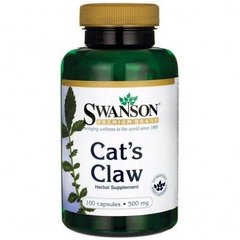 Кошачий коготь, Cat's Claw, Swanson, 500 мг, 100 капсул (SWV-01514), фото