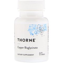 Thorne Research, Бігліцинат міді, 2 мг, 60 капсул (THR-00341), фото