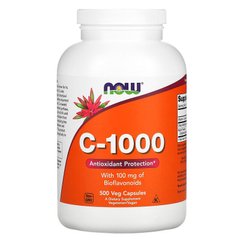 Now Foods, C-1000, со 100 мг биофлавоноидов, 500 растительных капсул (NOW-00693), фото