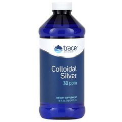 Trace Minerals ®, Коллоидное серебро, 30 ч/млн, 473 мл (TMR-00318), фото
