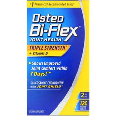 Osteo Bi-Flex, Здоровье суставов, тройная сила + витамин D, 120 таблеток в оболочке (OBF-19608), фото