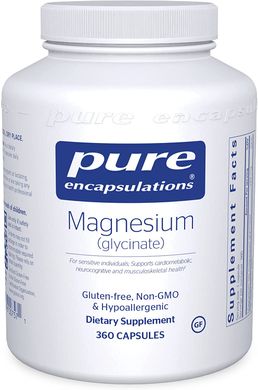 Pure Encapsulations, магній гліцинат, 120 мг, 360 капсул (PE-00757), фото