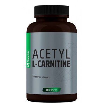 Sporter, Acetyl-L-Carnitine, 500 мг, 90 капсул (SPO-72468), фото