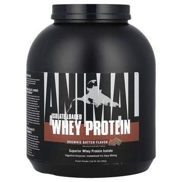 Animal, Isolate Loaded Whey Protein, Ізолят сироваткового протеїну, зі смаком брауні, 1810 г (UNN-03251), фото