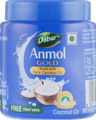 Кокосова олія Анмол Золота, Anmol Gold Pure Coconut Oil, Dabur, 175 мл + 25 мл (DBR-03027), фото
