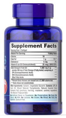 Омега-3, Рыбий жир, Omega-3 Fish Oil 1000 mg Plus Bone Support, 60 капсул (PTP-55633), фото