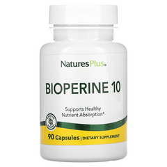 NaturesPlus, Біоперін 10, 90 вегетаріанських капсул (NAP-04377), фото