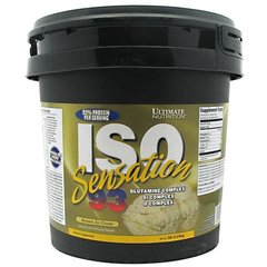 Ultimate Nutrition, ISO Sensation, Ізолят сироваткового протеїну, заморожений банан, 2270 г (ULN-00298), фото