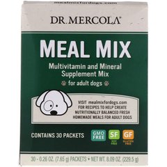 Dr. Mercola, Суміш їжі, мультивітамінна та мінеральна добавка для дорослих собак, 30 пакетиків, по 7,65 г кожен (MCL-03122), фото