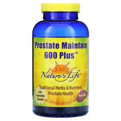 Nature's Life, Prostate Maintain 600 Plus, 250 вегетаріанських капсул (NLI-00616), фото