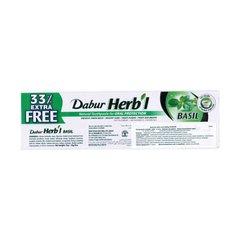 Зубна паста "Базилік", Herb'l Basil Natural Toothpaste, Dabur, 75+25 г (DBR-70176), фото