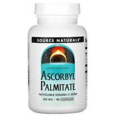 Source Naturals, аскорбил пальмитат, 500 мг, 90 капсул (SNS-01616), фото
