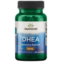 ДГЭА (дегидроэпиандростерон), DHEA, Swanson, 25 мг, 120 капсул (SWV-01526), фото