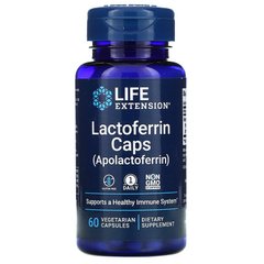Life Extension, Лактоферін у капсулах, 60 капсул (LEX-16816), фото