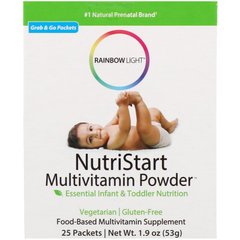 Мультивитаминный порошок для детей (пищеварение, иммунитет) NutriStart, Rainbow Light, 53 гр, (RLT-11311), фото