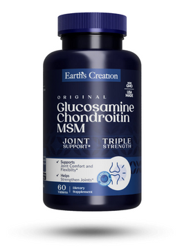 Earth&lsquo;s Creation, Глюкозамин, Хондроитин, МСМ, 1500/1200/500мг, 60 таблеток (EAC-00116), фото