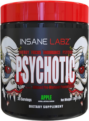 Insane Labz, Psychotic, 35 порций, Apple, 220 г (INL-20417), фото