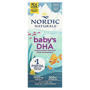 Nordic Naturals, докозагексаеновая кислота (ДГК) з вітаміном D3 для дітей, 1050 мг, 60 мл (NOR-53787), фото