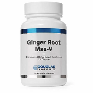 Корінь імбиру Макс-V, Ginger Root Max V Revised, Douglas Laboratories, для підтримки травлення, 60 капсул (DOU-03916), фото