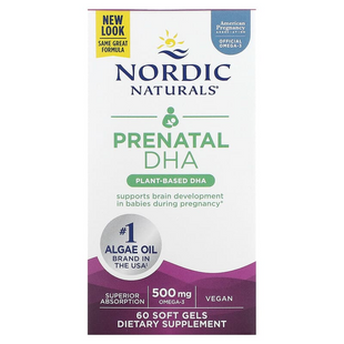 Nordic Naturals, ДГК (докозагексаєнова кислота) для вагітних, 250 мг, 60 м'яких гелевих капсул (NOR-01747), фото