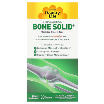 Зміцнення кісток Country Life Bone Solid - 180 капсул, фото