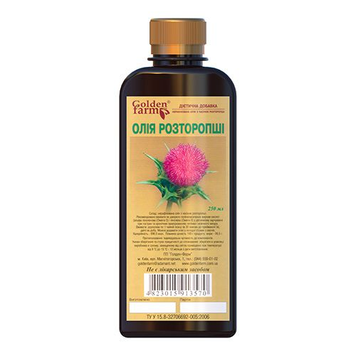 Масло расторопши Golden Pharm - 250 мл, фото
