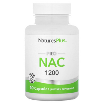 NaturesPlus, Pro NAC 1200, 600 мг, 60 капсул (NAP-05162), фото