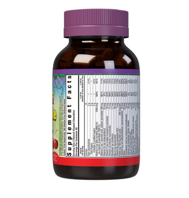 Bluebonnet Nutrition, Rainforest Animalz, мультивитамин на основе цельных продуктов, натуральный ароматизатор со вкусом вишни, 90 жевательных таблеток в форме животных (BLB-00184), фото