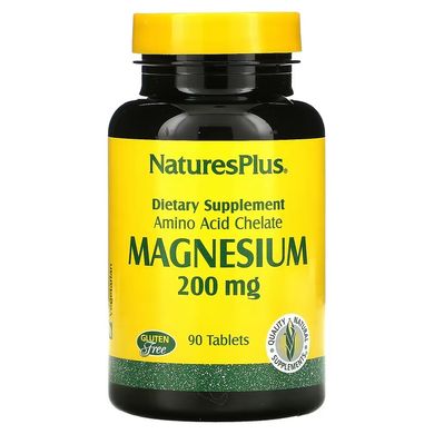 NaturesPlus, Магний, 200 мг, 90 таблеток (NAP-03350), фото