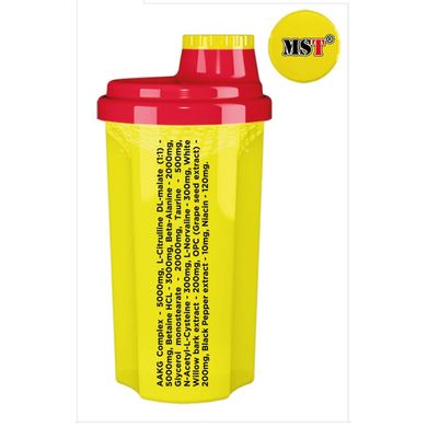 MST Nutrition, Шейкер, жовтий 700 мл (MST-00337), фото