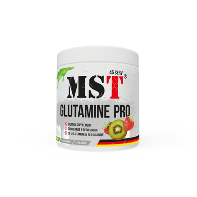 MST Nutrition, L-глютамін, Glutamine Pro (Glutamine + L Alanine), 5000 мг, смак полуниця-ківі, 315 г (MST-00294), фото