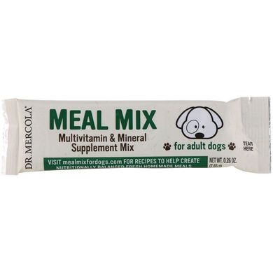 Dr. Mercola, Смесь пищи, мультивитаминная и минеральная добавка для взрослых собак, 30 пакетиков, по 7,65 г каждый (MCL-03122), фото