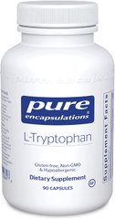 L-триптофан, l-Tryptophan, Pure Encapsulations, 90 капсул (PE-02084), фото
