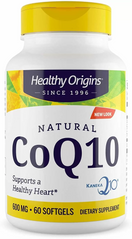 Коензим Q10, Healthy Origins, 600 мг, 60 желатинових капсул (HOG-35054), фото